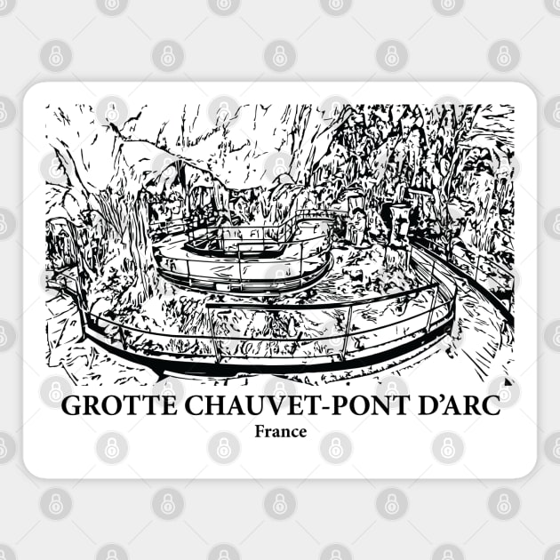 Grotte Chauvet-Pont d’Arc - France Magnet by Lakeric